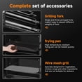 thumbnail image 4 of 5-in-1 Indoor Electric Grill with Rotisserie & Skillet - 32L Capacity, Sunmaki 1800W Countertop Vertical Rotisserie Oven for Roasting Chicken, Meat & Sausages, 4 of 8