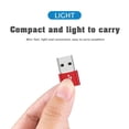 thumbnail image 3 of 4-Pack USB C to USB A Adapter - Red, High Quality, Easy Plug & Play for Data Transfer & Charging, 3 of 8