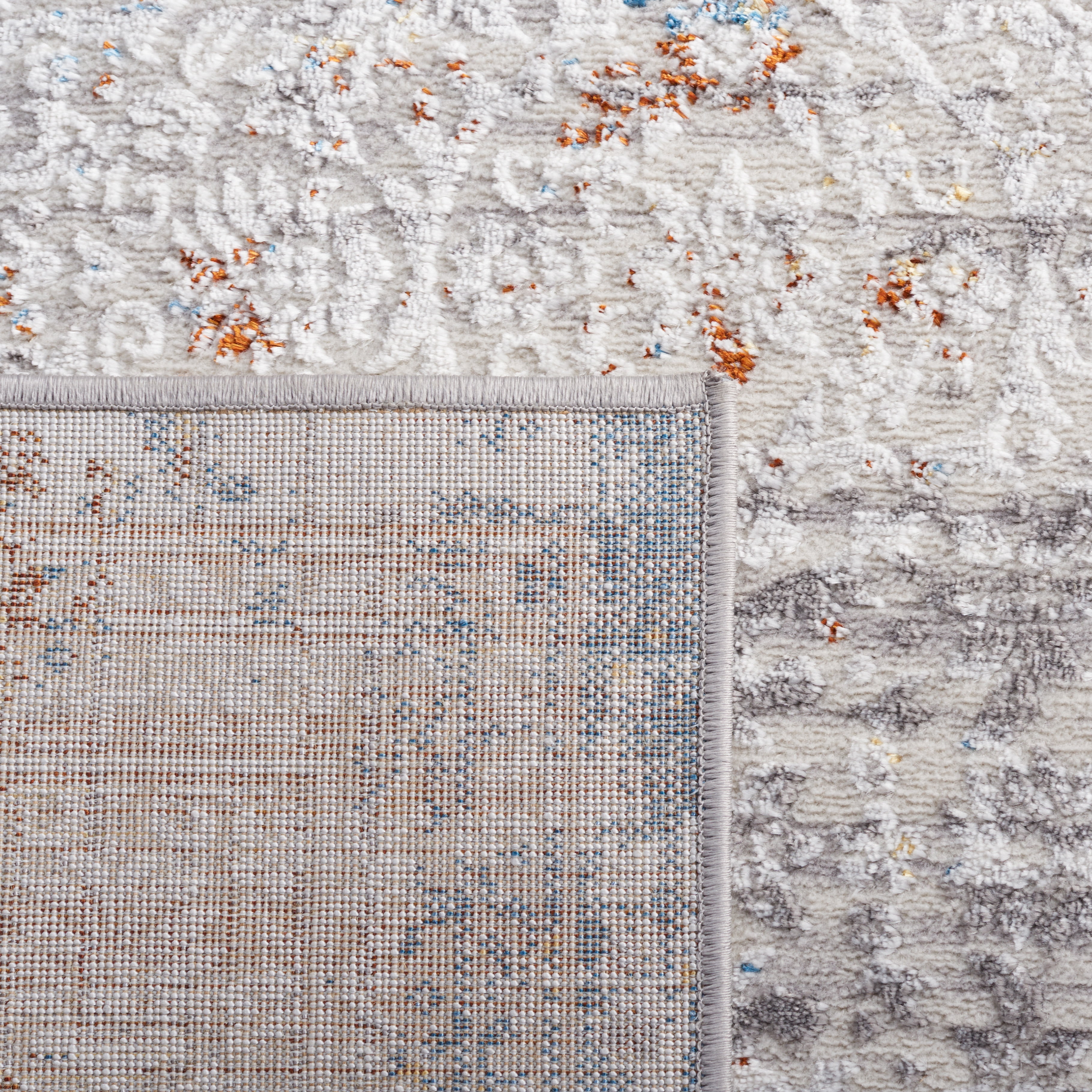 SAFAVIEH Amelia Velda Oriental Area Rug, Gray/Light Gray, 5'5" x 7'7"
