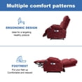 thumbnail image 6 of Aukfa Massage Recliner Electric Chair with Heat, Power Lift Chair for Elderly, Red, 6 of 9