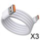 thumbnail image 1 of Cable de Carga Rápida USB-C, 2 Puertos de 66W, Compatible con Múltiples Dispositivos, de Longitud , 3 piezas, 1 of 8