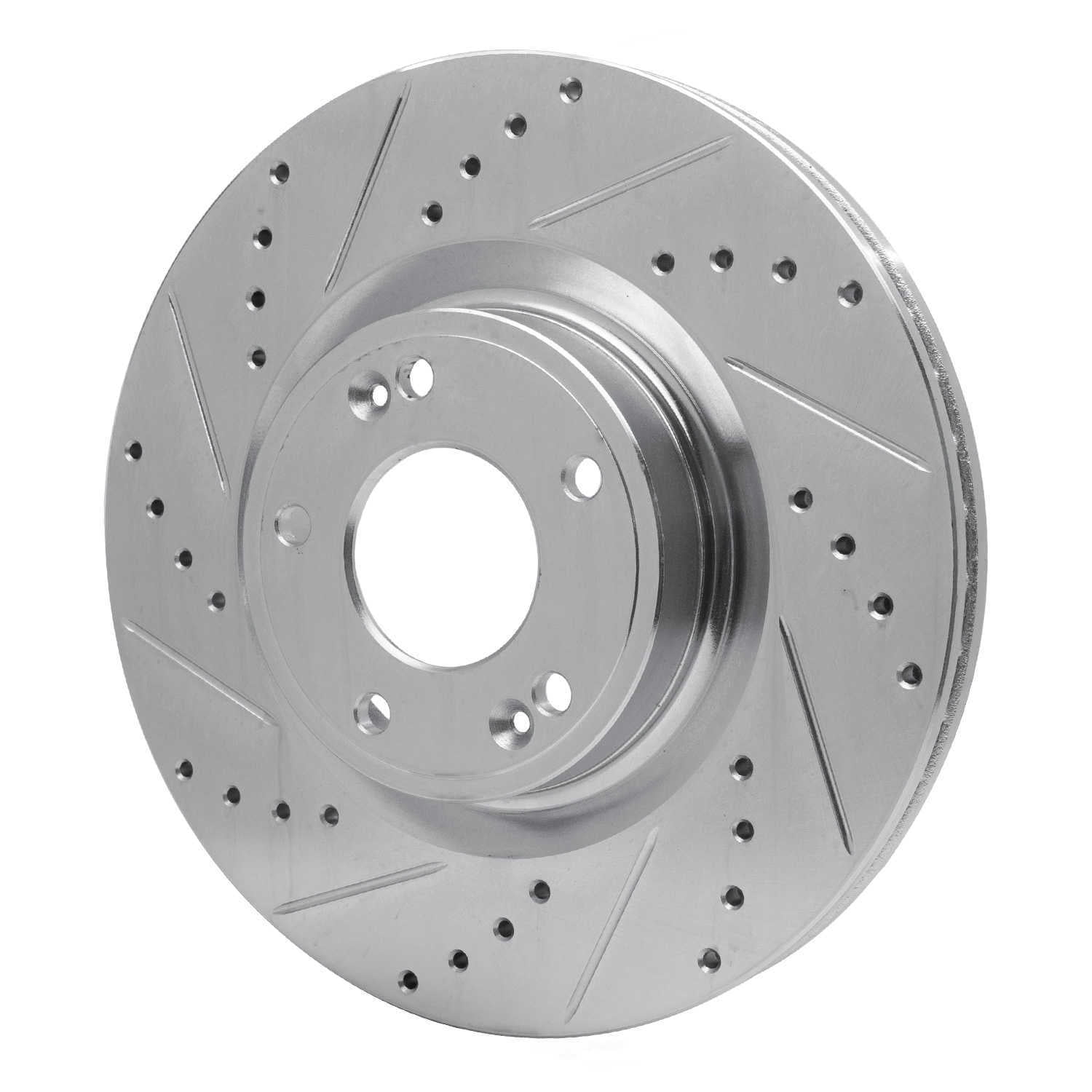 Dynamic Friction Company 631-03030L DFC Brake Rotor - Drilled And Slotted - Silver
