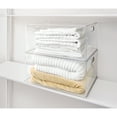 thumbnail image 6 of Stackable Plastic Storage Bin with Handles for Kitchen, Bathroom, or Home Office - Made in USA, 6 of 8