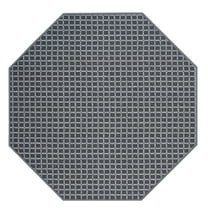 Furnish My Place Corner Indoor/Outdoor Commercial Color Rug - Black, 2' Octagon, Pet and Kids Friendly Rug. Made in USA, Octagon, Area Rugs Great for Kids, Pets, Event, Wedding