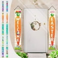 thumbnail image 4 of KCEHTA Easter Door Banner, Happy Easter Hanging Banners, Easter Porch Banner, Easter Bunny Door Banner, Easter Banner Welcome Sign for Front Door Porch Indoor Outdoor Easter Party Supplies, 4 of 5