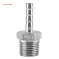 thumbnail image 3 of Cergrey Stainless Steel SS304 Male Thread Pipe Fitting Barb Hose Tail Connector BSP 1/8 ~3/4 ,Barb Adapter,Hose Adapter Fitting, 3 of 3