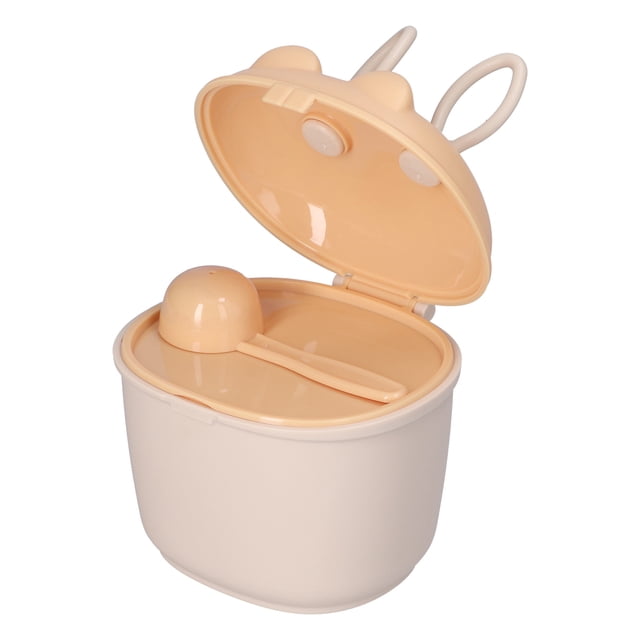 TANQUE DE ALMACENAMIENTO DE LECHE EN POLVO, LINDA CAJA DE LECHE EN POLVO CON CUCHARA PARA EL HOGAR PARA VIAJAR
