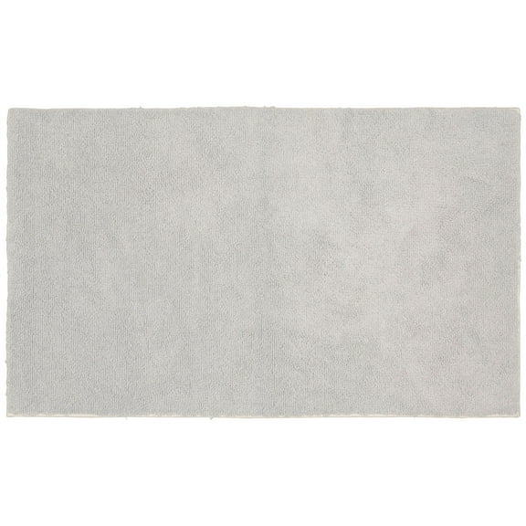 Garland Rug Queen Cotton Washable Platinum Gray Bath Rug, 24" x 40"