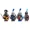 4PCS, variant on 1/4Pcs Medieval Knight Falcon Soldiers Mini Building Blocks Toy Set Ancient Castle Crow Black Eagle Red Lion Dark Knight Figures