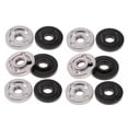thumbnail image 1 of 12Pcs Lock Nuts Flange for 9523 Nut Inner Outer Kit Angle Grinder Tool 2 Specifications-Toothless, Toothed,2 set x Angle Grinder Flange Nuts(6 PCS),Black, 1 of 8