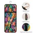 thumbnail image 4 of 3-Piece Travel Toiletry Bag Set, Hanging Wash Bag with Makeup Bag & Brush Case,Waterproof Cosmetic Organizer for Travel, Gym & Home Colorful Autumn Fall Leaves, 4 of 10