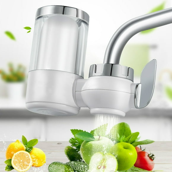 Ganfancp Experience Fresh and Clean Water Everyday: High-Performance Faucet Mount Water Filter with Natural Sea Diatom Porcelain, Activated Carbon, and Polypropylene Cotton - Reduces Chloride, Sand,
