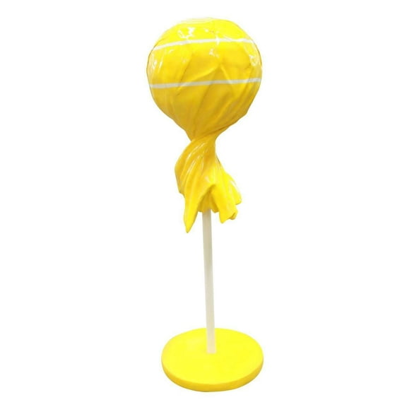Yellow Lollipop Over Sized Statue