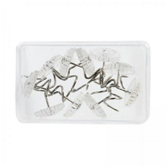 Alfileres para faldas de cama,Pasadores giratorios para sofá cabezales transparentes,Fundas Faldones Alfileres para faldones con caja, para tapicería Cabezas de 2 piezas