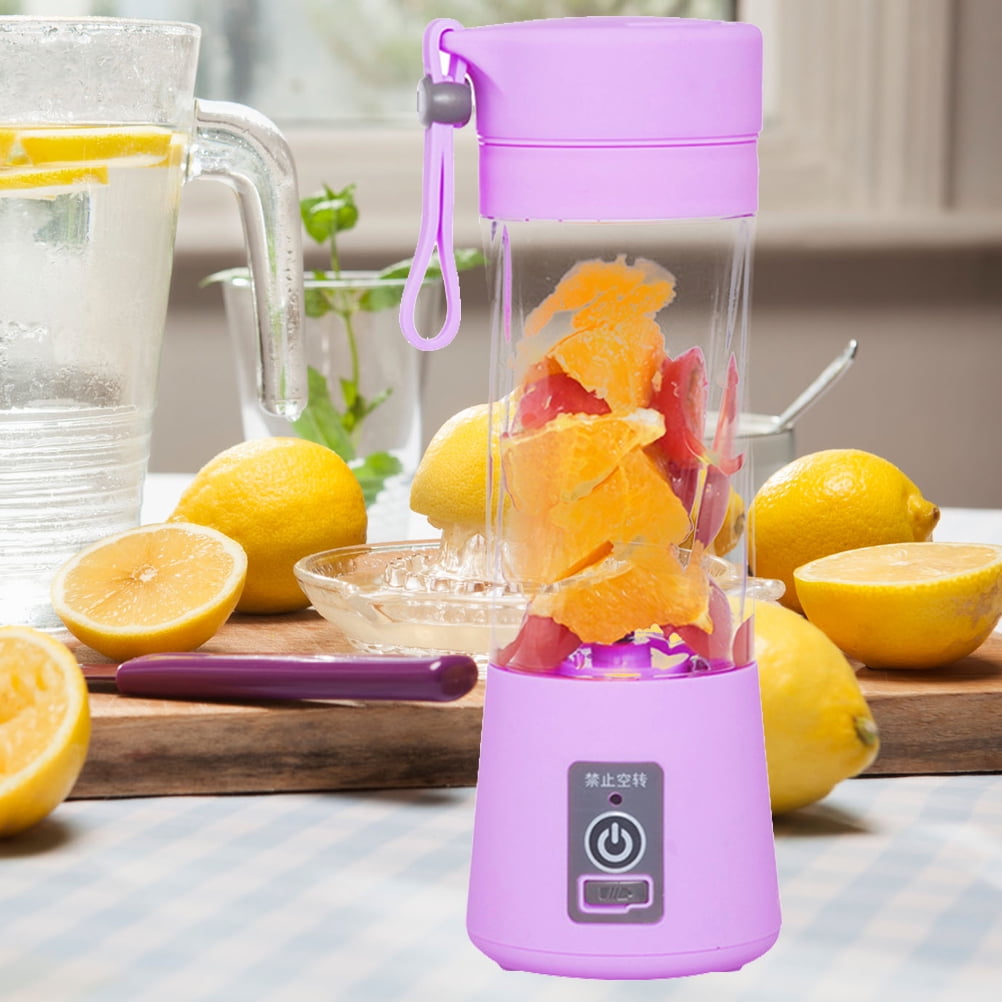 Mini USB Electric Portable Fruit Juicer Mixer Bottle 2 Vane 380ml