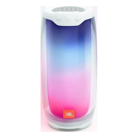 Open Box JBL Pulse 4 White Portable Bluetooth Speaker