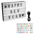 thumbnail image 1 of Cinema Light Box Neon Signs, Warm White LEDs Lightbox with Letters, Numbers, Symbols, 1 of 5