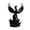 Black, variant on Selrti Phoenix Rising Sculpture, 3D Printed Phoenix Bird Figurine, Mythical Creature Decoration with Wings for Desk, Study Room and Office Decor