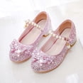 thumbnail image 2 of lnmuld Toddler Girls Soft-Sole Ballet Shoes with Embellishments, Comfortable & Durable for Everyday Wear Color:Pink,Size:12-12.5 Years, 2 of 6