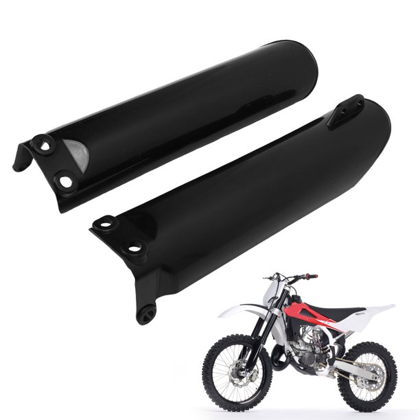 Protectores De Horquilla Negros, Protector De Horquilla Delantera A Prueba De Arañazos, Ajuste Preciso, Alta Dureza, Antienvejecimiento Para Motocicletas