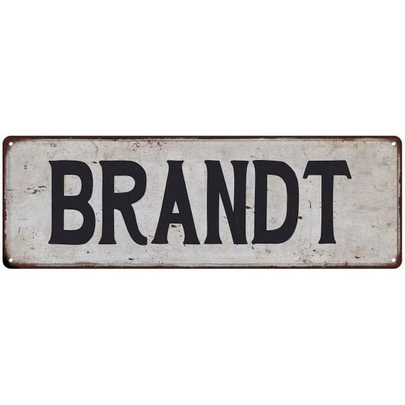 BRANDT Vintage Look Rustic Chic Metal Sign 8x24 108240036582