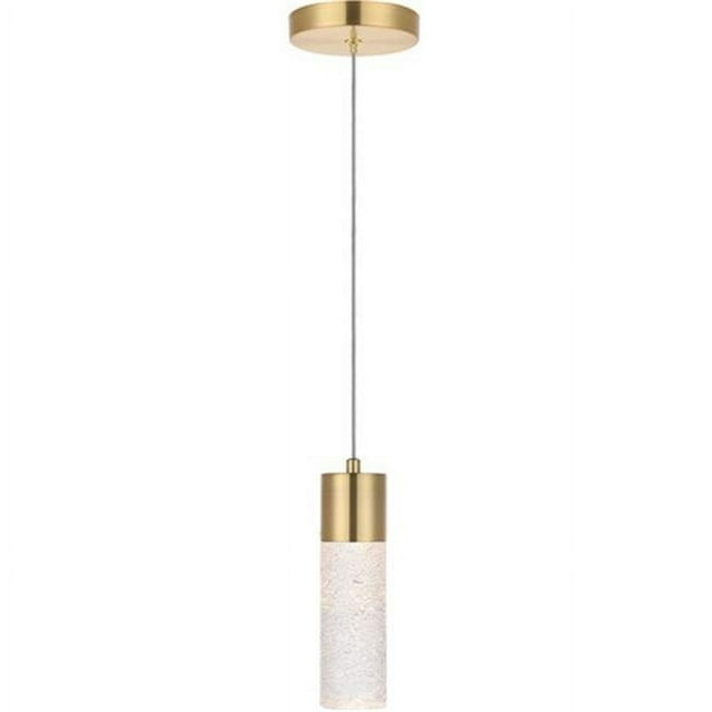 Elegant Lighting 5200D4G Constellation Suspension de Plafond à 1 Lumière DEL Dorée