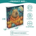 thumbnail image 5 of Capybara and Pumpkins 3 Ring Hardcover Binders 1.5in Round Rings for Letter-Size Folder Paper Organizer Pockets for Office Student Recipe, 5 of 9