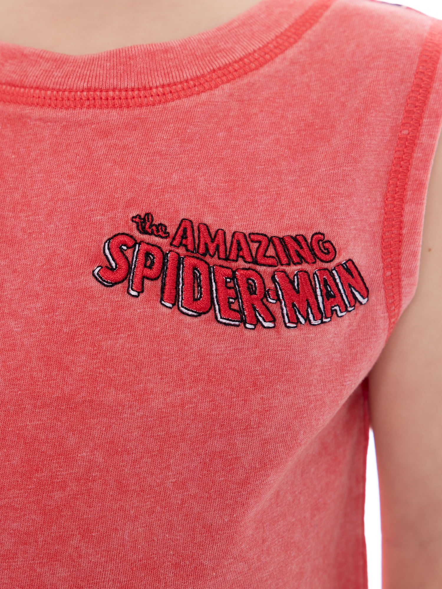 Spider-Man Toddler Boy Tank Top with Front and Back Graphics, Sizes 12M-5T