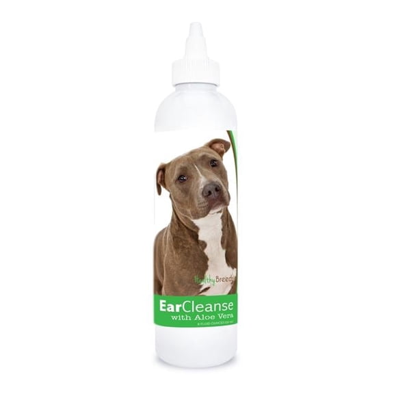 Healthy Breeds  8 oz Pit Bull Ear Cleanse with Aloe Vera Cucumber Melon