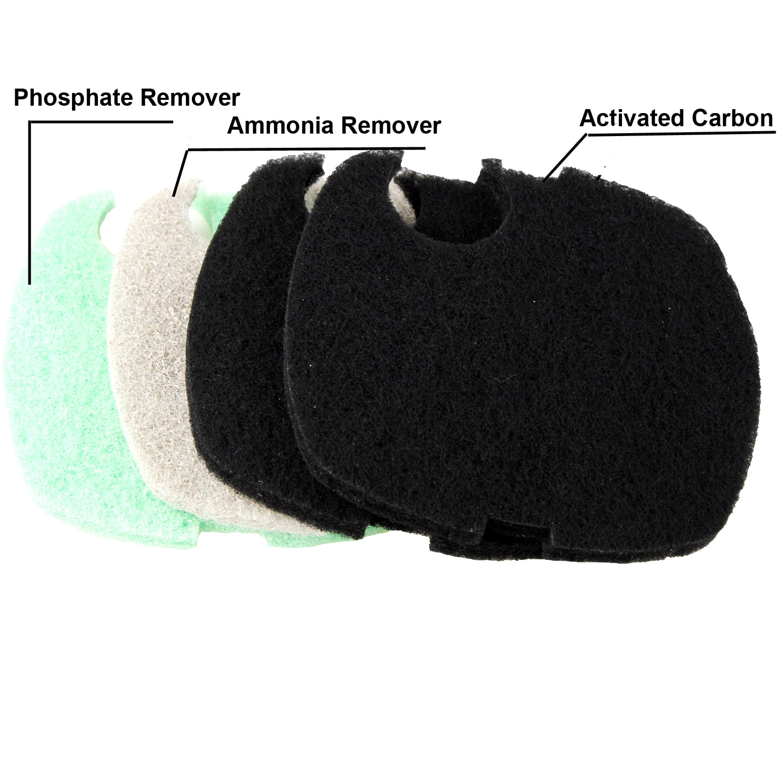 Aquaneat Replacement Filter Pads Compatible to SUNSUN HW-304B/404B/704B/3000 Activated Carbon/Phosphate/Ammonia Remover