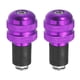 thumbnail image 1 of 1 Par 7/8" 22mm Morado Motocicleta Manillar Extremo Puños Extremos Tapones, 1 of 1