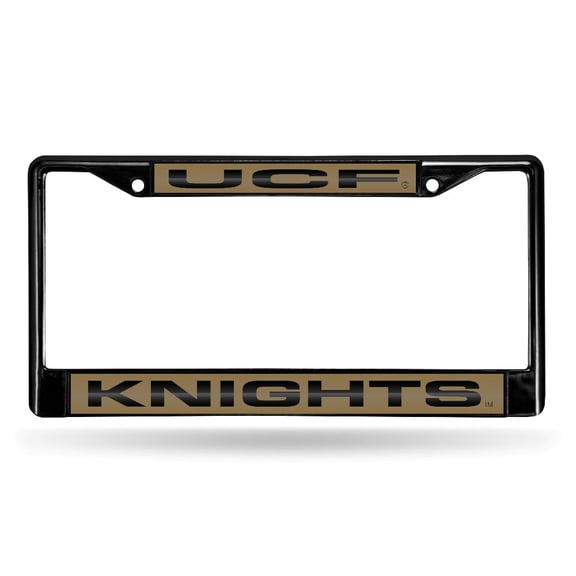 Central-Florida Knight's UCF Black Metal License Plate Frame Holder