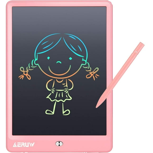 Tableta de escritura LCD ERUW colorida de 10 pulgadas con Memory Lock, color rosa