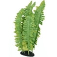 thumbnail image 3 of (2 pack) Komodo Reptile Green Artificial Silk Fern Plant for Tank, Aquarium Decor, 3 of 9