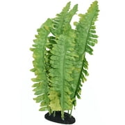 (2 pack) Komodo Reptile Green Artificial Silk Fern Plant for Tank, Aquarium Decor