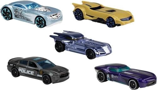 Hot Wheels DC Batman™ Bundle of 2 x 5-Packs Die-Cast Toy Cars, Includes Batmobile, SWAT Van, Batplane, Ages 3+