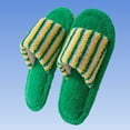 thumbnail image 4 of Bixock Slippers for Womens Indoor House Cotton Shoes Multi Size Fluzzy Fleece Lined Slide Warm Comfortable Non-Sliped Women Shoes, 4 of 6