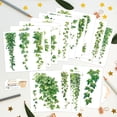 thumbnail image 3 of 12 hojas de hermosas hojas de hiedra verde y enredaderas, pegatinas de transferencia para frotar, plantas verdes, pegatinas decorativas para ventanas., 3 of 7