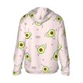 thumbnail image 2 of Goofa Avocado Doing Sport Yoga Printed Women's UPF 50+ Sun Protection Hoodie Jacket Lightweight Long Sleeve Sun Shirt for Women with Pocket Hiking Outdoor-, 2 of 9