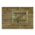 thumbnail image 1 of Shutters Cutting Board, Closed Wooden Shutters Plank Rough Grunge Countryside Classical Design Print, Decorative Tempered Glass Cutting and Serving Board, Small Size, Brown Pale Brown, by Ambesonne, 1 of 1