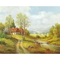 thumbnail image 2 of Weber, Max 14x12 Gold Ornate Wood Framed with Double Matting Museum Art Print Titled - SEASONS, 2 of 4