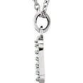 thumbnail image 4 of .025 CTW Diamond Lowercase Letter "m" Initial 16" Necklace in 14k White Gold, 4 of 6