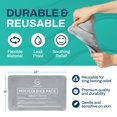 thumbnail image 3 of 2 Pack Reusable Ice Packs for Injuries - Soft Ice Pack with Velvet Soft Fleece Fabric | Flexible Hot and Cold Gel Ice Pack Set- Cold Packs for Injuries, Knee, Back, Neck Pain - 10 x 6, Grey, 3 of 7