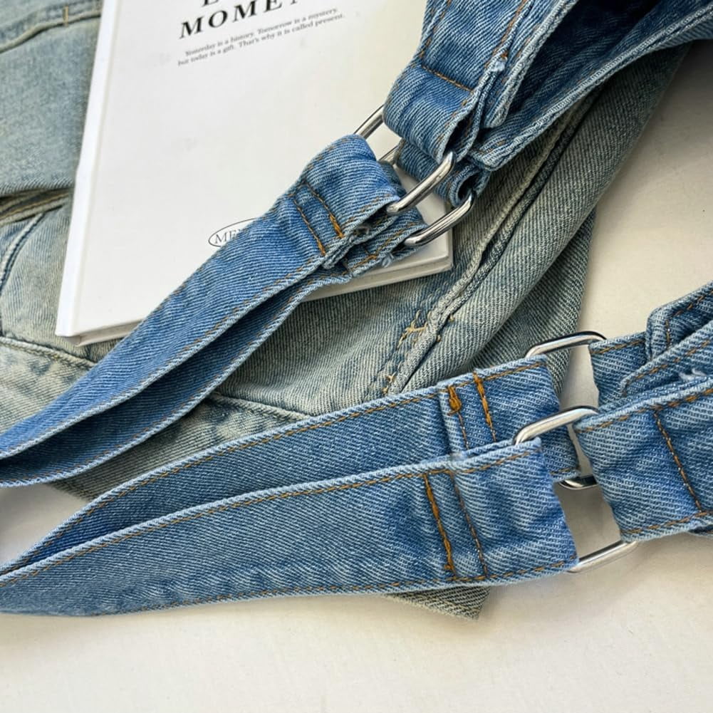 Denim Tote Bag Large Capacity Jean Purses for Women Handbags Soft Shoulder Ladies Purses 2025