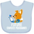 thumbnail image 3 of Inktastic Future Computer Programmer Boys Baby Bib, 3 of 4
