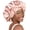 Blush Pink, variant on Silk Bonnet for Sleeping Women Adjustable Double Layer Satin Bonnet Reduce Friction Prevent Frizz Natural Curly Hair