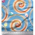 thumbnail image 1 of Soimoi Silk Fabric Spiral & Wine Glass Bar Fabric Prints By Yard 42 Inch Wide, 1 of 3