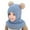 D, variant on Toddler Baby Winter Hat Knitted Thick Warm Thermal Windproof Ski Cycling Earflap Hood Caps Kids Scarf Hat Girls Knit Hats And Gloves Baby Pool Hat Hut for Boys Hats And Gloves for Boys Toddler Gear