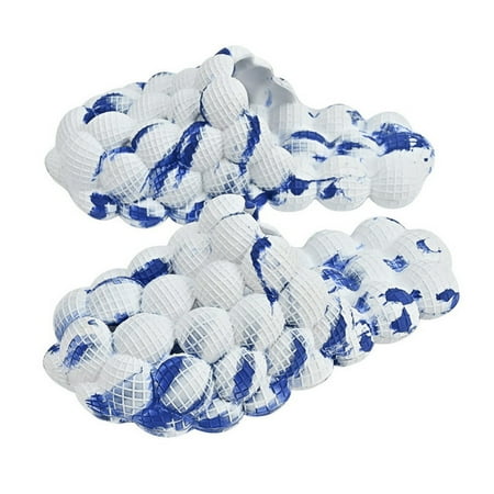 

QWZNDZGR Women s House Massage Bottom Platform Bubble Slippers Men Personalized Bubble Slides with Charms Beach Women Bubble Sandals 2022