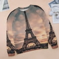 thumbnail image 6 of Eiffel Tower Womens Oversized Sweatshirts Hoodies Crewneck Casual Tops Comfy FallWinter Clothes 2024, 6 of 7
